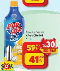 PORÇÖZ PAS VE KİREÇ ÇÖZÜCÜ 1 L